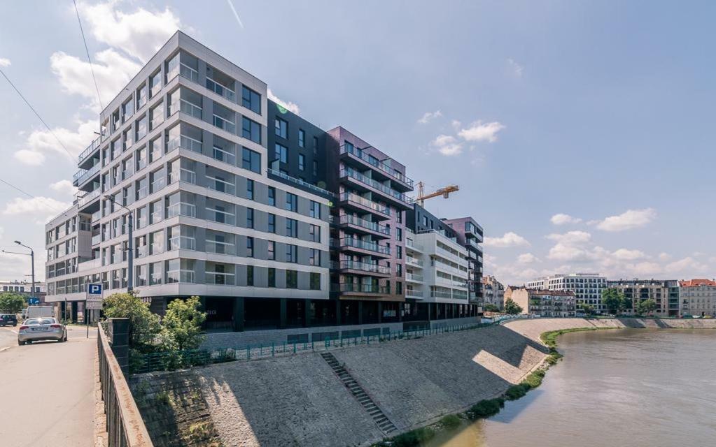 Apartament Studio Z Widokiem Na Odre Bulwary Ksiazece Βρότσλαβ Εξωτερικό φωτογραφία